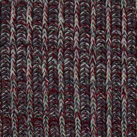 Italian Red, Green and Gray Chunky Wool Knit