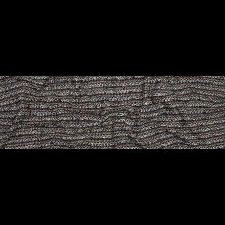 Italian Brown, Yellow and Pink Striped Wool Knit