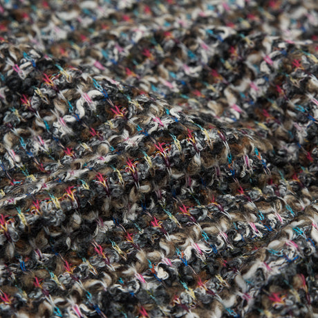 Italian Brown, Yellow and Pink Striped Wool Knit
