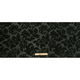 Deep Forest Green Floral Laminated Stretch Polyester Woven