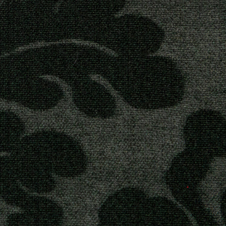Deep Forest Green Floral Laminated Stretch Polyester Woven