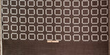 Brown and Ivory Geometric Woven Panel