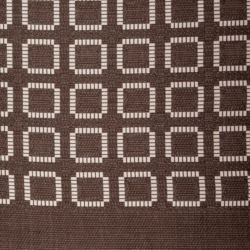 Brown and Ivory Geometric Woven Panel