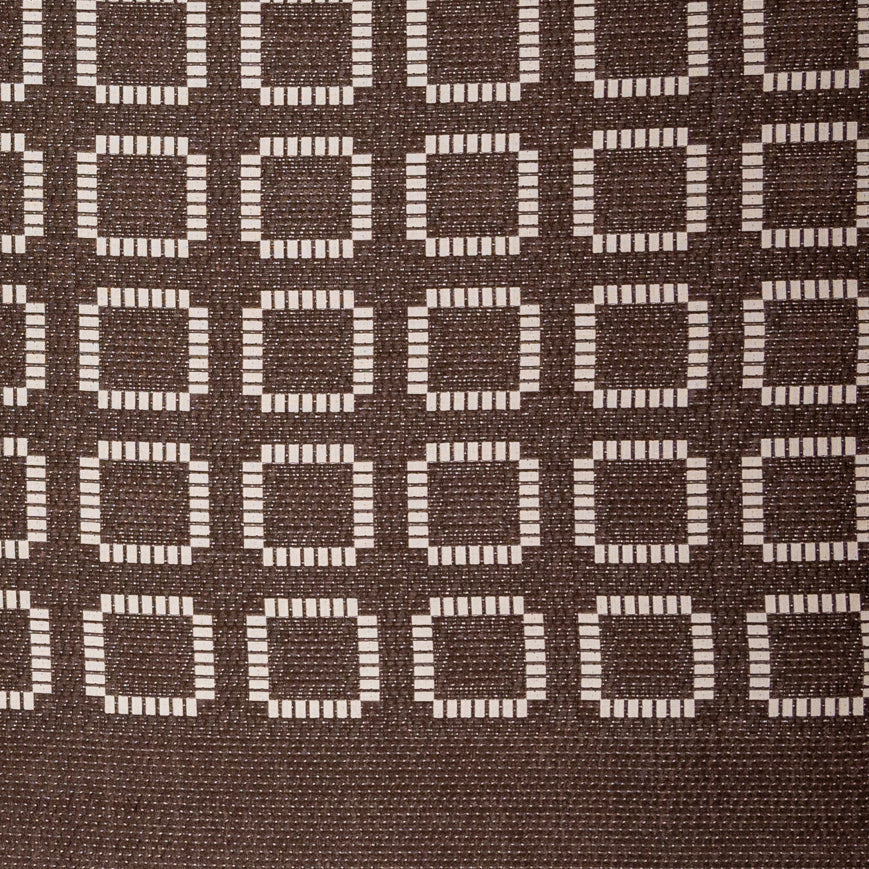 Brown and Ivory Geometric Woven Panel