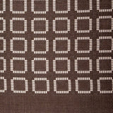 Brown and Ivory Geometric Woven Panel