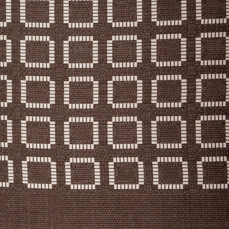 Brown and Ivory Geometric Woven Panel