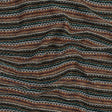 Italian Olive and Orange Striped Wool Knit