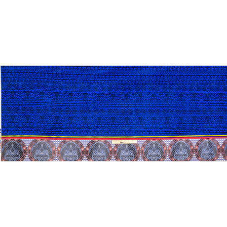 Royal Blue Pattern Play Stretch Corduroy Panel
