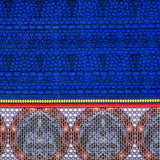 Royal Blue Pattern Play Stretch Corduroy Panel