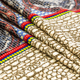 Beige Pattern Play Stretch Corduroy Panel
