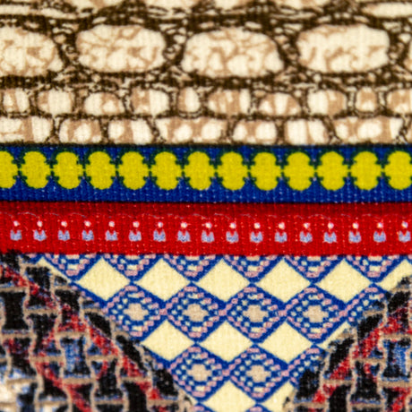 Beige Pattern Play Stretch Corduroy Panel