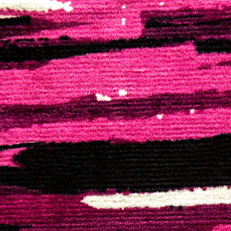 Purple Wine Abstract Stripes Stretch Cotton Corduroy