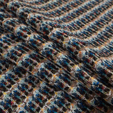 Italian Cobalt and Gamboge Striped Wool Knit