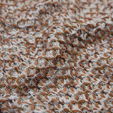 Italian White and Orange Blended Wool Knit
