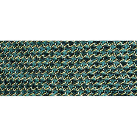 Blue Tiger Striped Diamond Printed Stretch Cotton Twill
