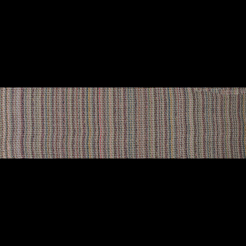Multicolor Loosely Woven Wool Tweed