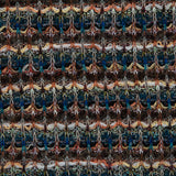 Italian Cobalt, Brown and Yellow Striped Wool Knit