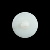 Ivory Plastic Button with Pink Rhinestone Center - 36L/23mm