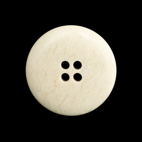 Beige Horn 4-Hole Button - 40L/25.5mm