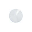 Italian White Plastic Shank Back Button - 28L/18mm