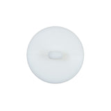 Italian White Plastic Shank Back Button - 36L/23mm