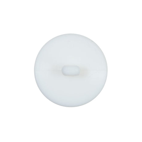 Italian White Plastic Shank Back Button - 36L/23mm