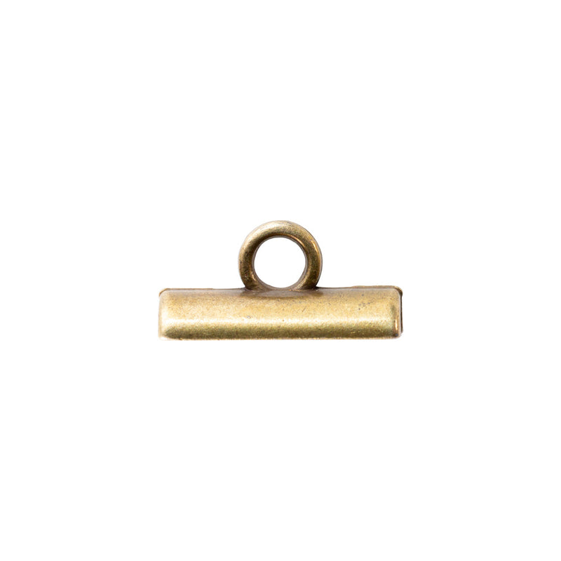 Gold Metal Toggle Button - 0.25" x 0.5"