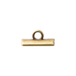 Gold Metal Toggle Button - 0.25" x 0.5"