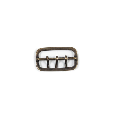 Antique Gold 3-Prong Metal Buckle - 1.875" x 1"