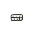 Antique Gold 3-Prong Metal Buckle - 1.875" x 1"