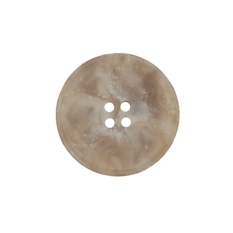 Beige Marbled Plastic 4-Hole Button - 36L/23mm