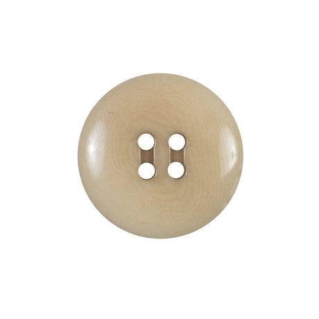 Beige Horn 4-Hole Button - 36L/23mm
