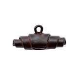 Dark Brown Leather Toggle - 54L/34mm