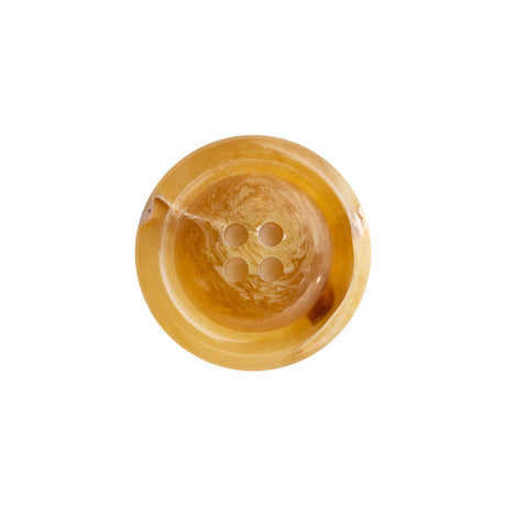 Sandy Beige Oil Spill Horn 4-Hole Button - 32L/20mm