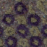 Italian Green and Purple Pattern Play Chunky Wool Knit