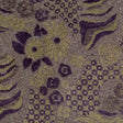 Italian Green and Purple Pattern Play Chunky Wool Knit