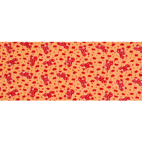 Italian Orange and Red Chunky Wool Knit