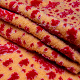 Italian Orange and Red Chunky Wool Knit