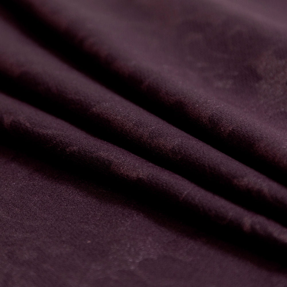 Winetasting Floral Laminated Stretch Polyester Woven