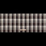 Black, Ivory and Red Plaid Tweed with Sequins