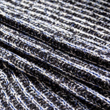 Navy and White Chunky Wool Knit