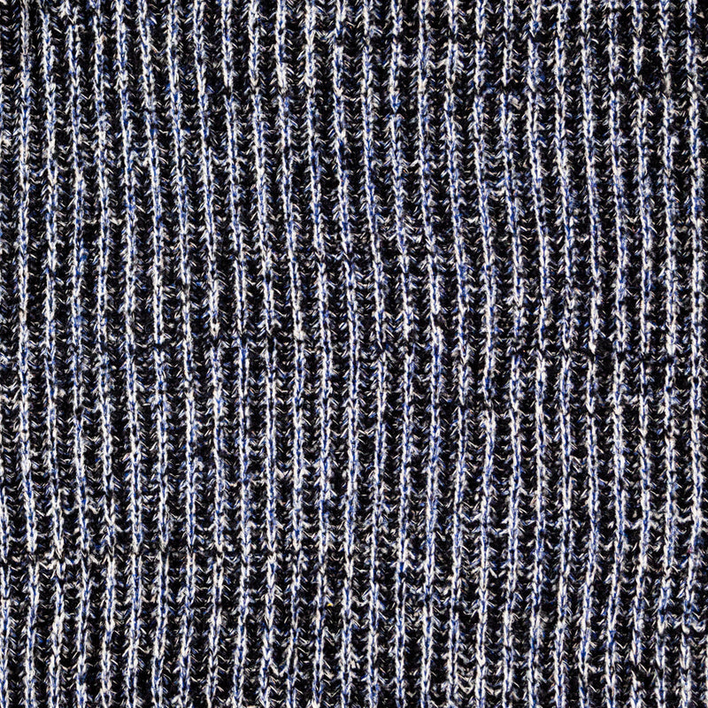 Navy and White Chunky Wool Knit