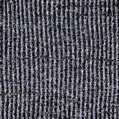 Navy and White Chunky Wool Knit