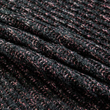 Italian Muted Navy, Pink and Maroon Chunky Wool Knit