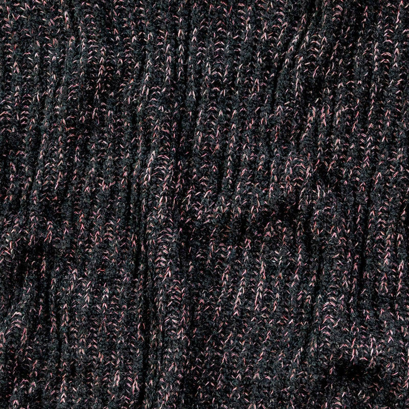 Italian Muted Navy, Pink and Maroon Chunky Wool Knit