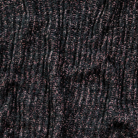Italian Muted Navy, Pink and Maroon Chunky Wool Knit