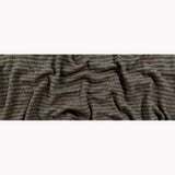 Italian Brown and Gray Striped Chunky Wool Knit