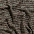 Italian Brown and Gray Striped Chunky Wool Knit