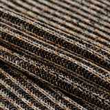 Italian Black, Orange and Gray Chunky Wool Knit