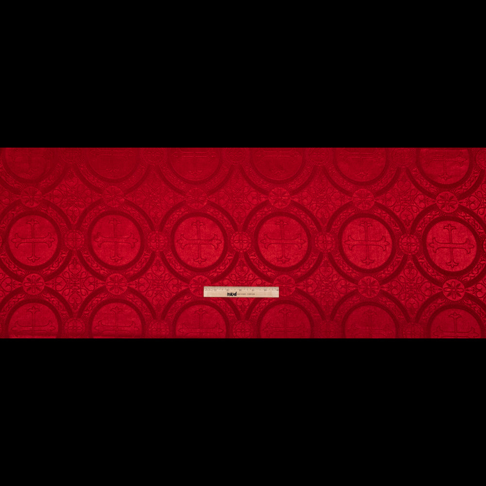 True Red Ecclesiastical Jacquard
